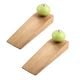 2 Pieces Lime Round Ceramic Wooden Door Stopper
